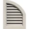 Ekena Millwork Quarter Round Top Right Western Red Cedar Gable Vent w/Brick Mould Face Frame, 09"W x 20"H GVWQR09X2000SFPWR - alternate 1